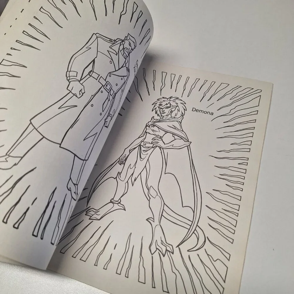Gargoyles Activity Coloring Book Marker Paint Crayon Vintage 90s TV Show Cartoon